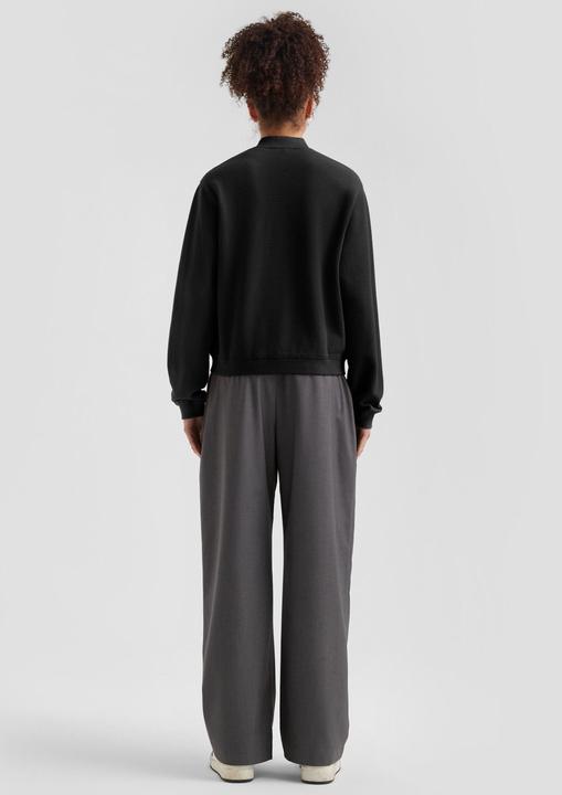 Produktbild s.Oliver Sweatshirt Sweatshirt im Blousonstyle mit Strukturmuster (XXL)