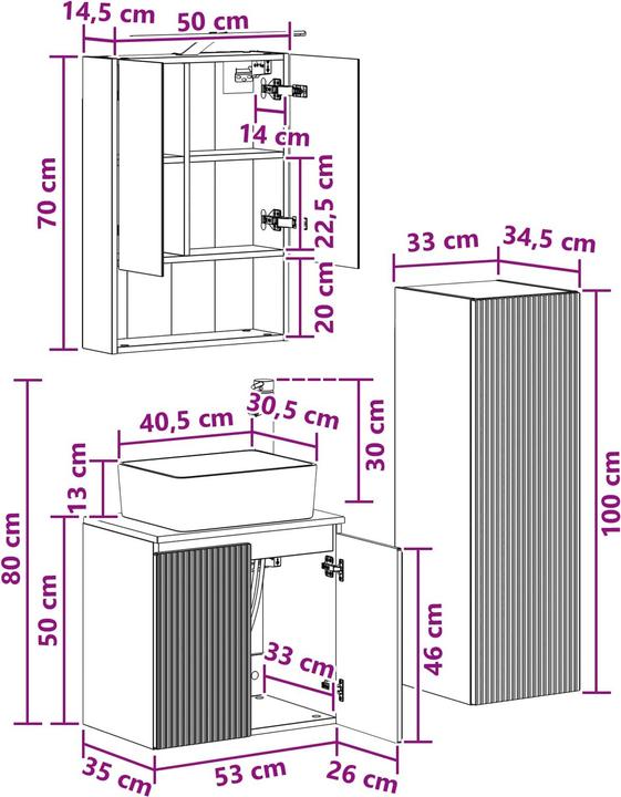 Produktbild vidaXL Badezimmer Set