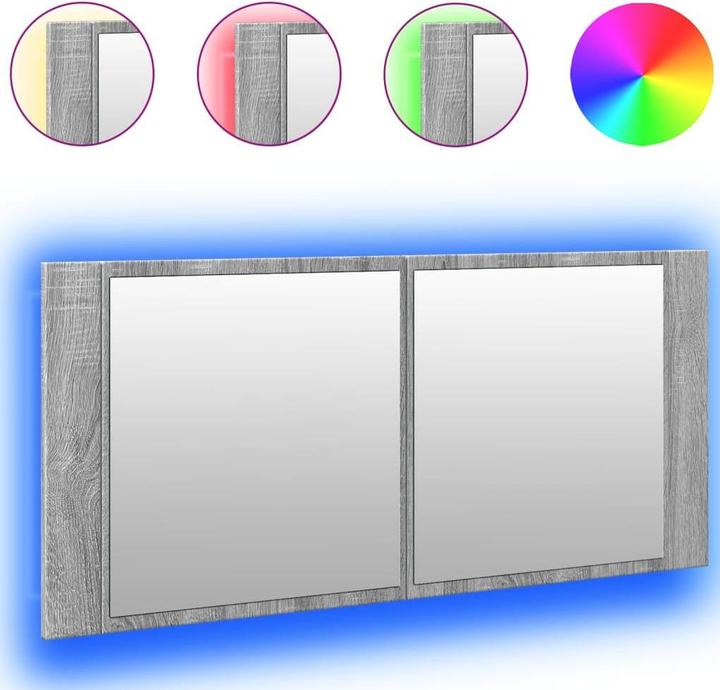 Produktbild vidaXL LED-Spiegelschrank (100 x 12 x 45 cm)