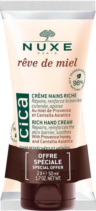 Nuxe Duo CICA Crème Crème Riche pour les Mains (50 ml)