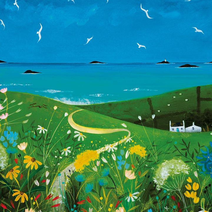 Image du produit Julia Burns Impression sur toile encadrée Summer Cottage (40 x 40 cm)