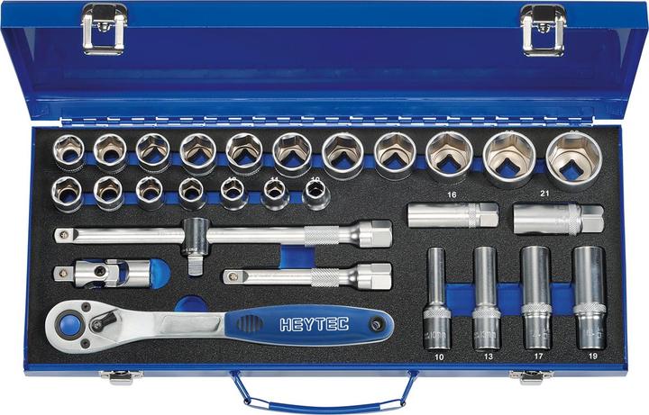 HEYTEC Set di bussole, 28 pezzi. (1/2")