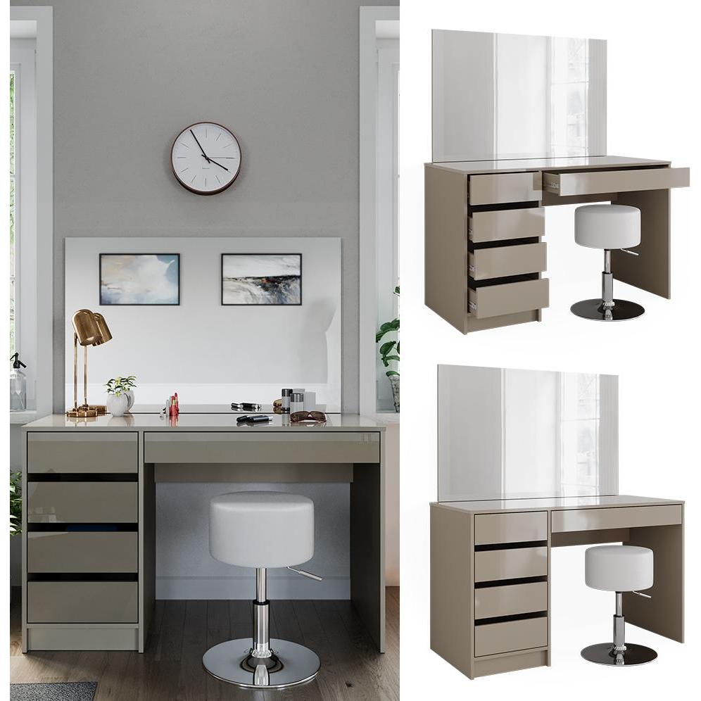 Thumbnail - Vicco, Schminktisch, Sherry mit Hocker (120 x 75 x 55 cm)