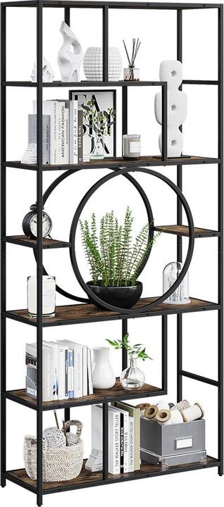 Actual product image Vicco Raumteiler Fyrk, Schwarz/Antikholz, 80 x 180 cm