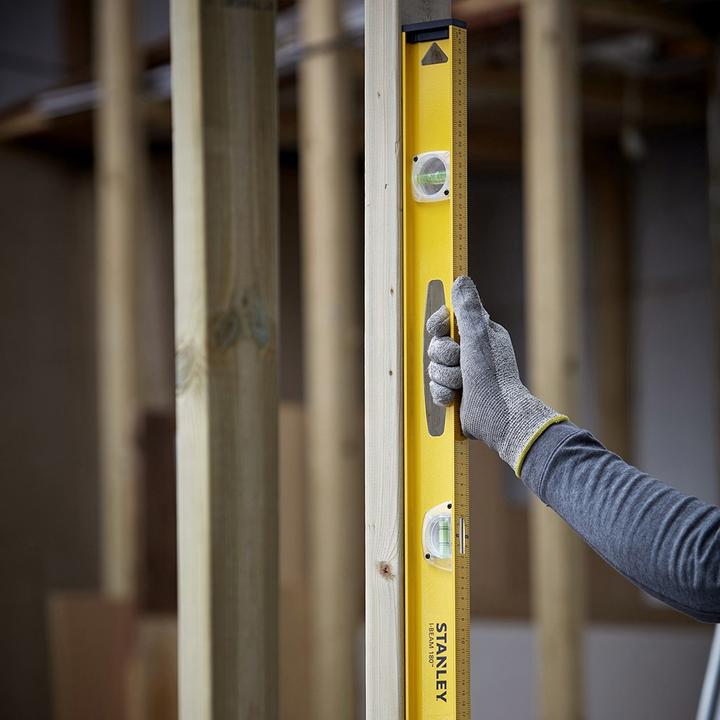 Actual product image Stanley I-beam spirit level, 100 cm, 3 bottles, 1.5 mm (100 cm)