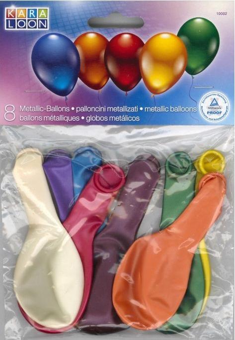 Produktbild Karaloon 8 Metallic-Ballons (8x)