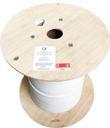 RS PRO Ethernet cable Cat.6a, 500m, white installation cable F/FTP, LSZH (F/FTP, CAT6a, 500 m)