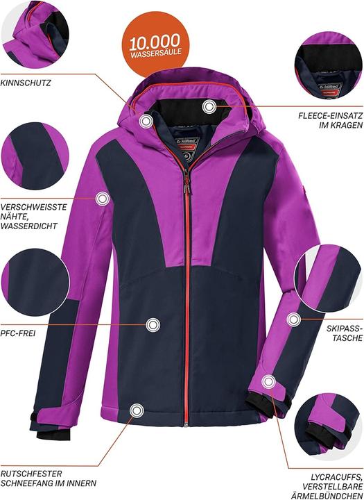 Immagine prodotto Killtec Giacca da Sci con Cappuccio e Gonna da Neve (128)