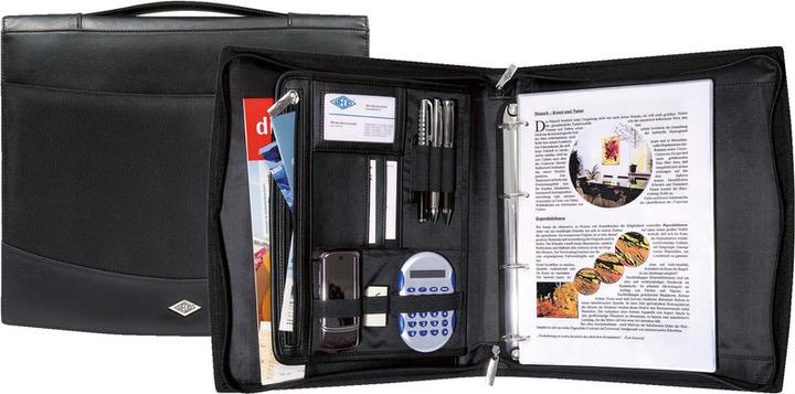 Produktbild Wedo Elegance Organizer Kunstleder schwarz (A4, 1 x)