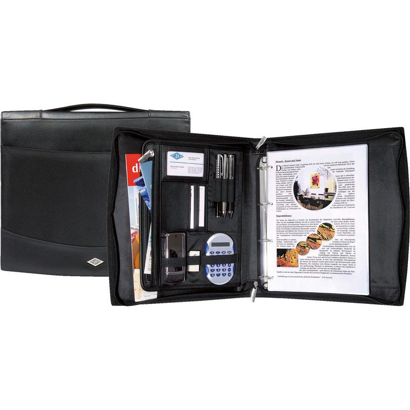 Thumbnail - Wedo, Mappe, Elegance Organizer Kunstleder schwarz (A4, 1 x)