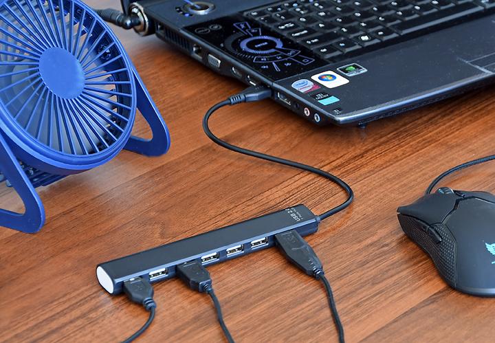 Immagine prodotto Gembird Hub USB 2.0 a 7 porte nero (USB-A, 7 porte)