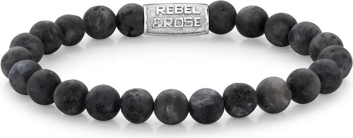 Immagine prodotto Rebel & Rose Solo pietre Bracciale Mad Grey Seduction (17.50 cm, Acciaio inossidabile)