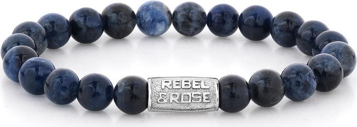 Immagine prodotto Rebel & Rose Solo pietre Bracciale blu notte (17.50 cm, Acciaio inossidabile)