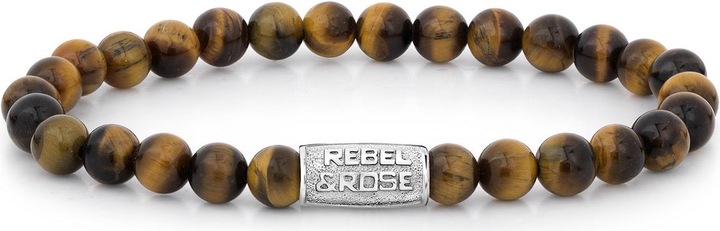 Immagine prodotto Rebel & Rose Pietre Solo bracciale con giglio tigre (19 cm, Acciaio inossidabile)