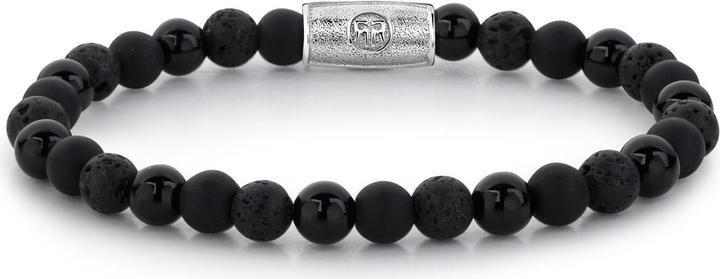 Produktbild Rebel & Rose Stones Only Black Rocks Bracelet (17.50 cm, Edelstahl)