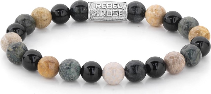Rebel & Rose Stones MBTM Autumn Storm Bracelet (16.50 cm, Edelstahl)