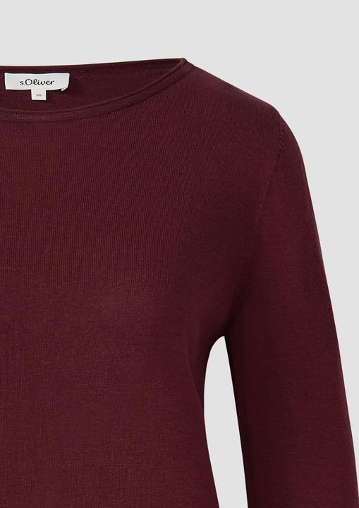 Produktbild s.Oliver Strickpullover Weicher Feinstrickpullover mit Rollkanten (44)