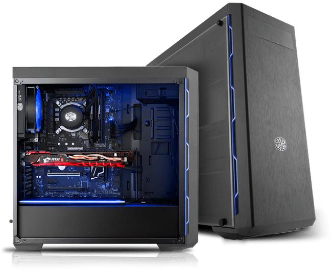 Produktbild Cooler Master MasterBox MB600L blau (ATX)