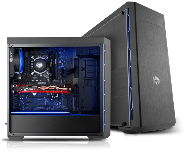 Produktbild Cooler Master MasterBox MB600L blau (ATX)