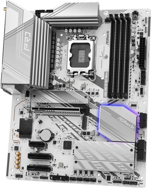 Immagine prodotto AsRock Z890 Pro RS WiFi Bianco Intel DDR5 S1851 (LGA 1851, Intel Z890, ATX)