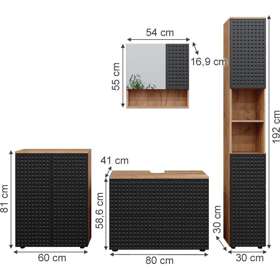 Thumbnail - Vicco, Badmöbelset, Irma