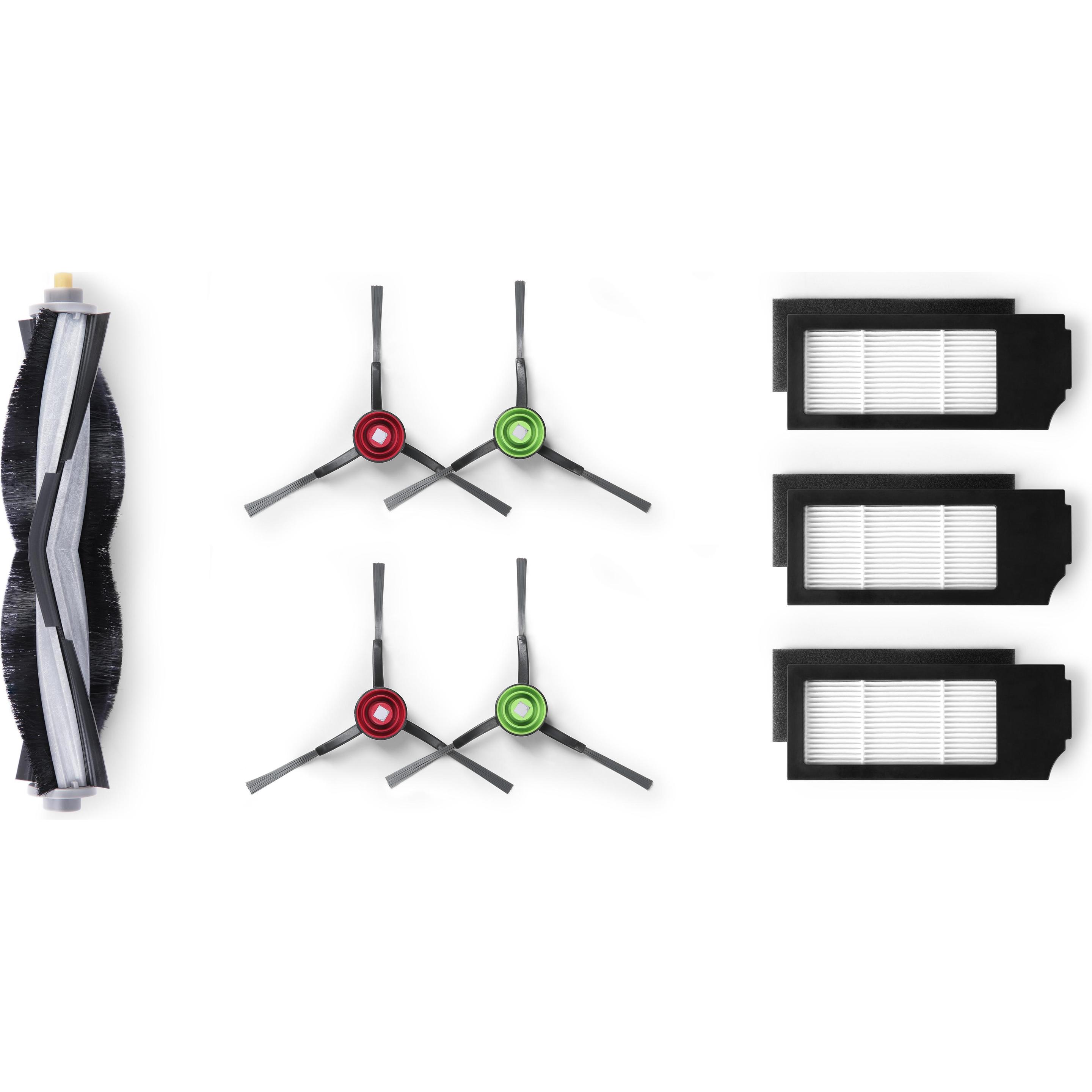 Ecovacs Priedas Kit D-KT01-0017 4x Side Brushes, 1x Main, 3x High Efficiency Filters, 1x Cleaning Tool, Sui, Staubsauger...