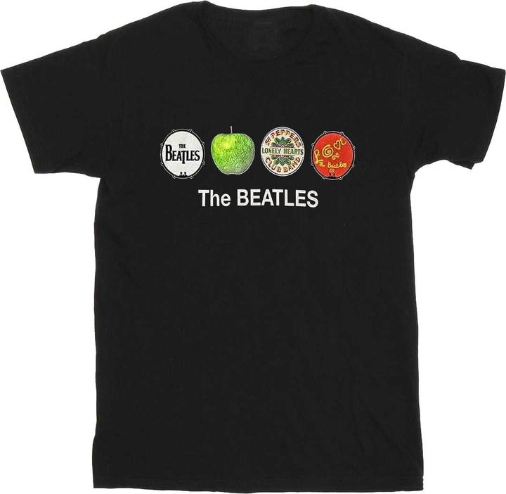 Produktbild The Beatles Erwachsene Apfel und Trommeln BaumwollTShirt (S)