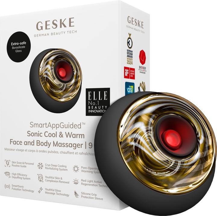 Actual product image Geske Smartappguidedtm Sonic Cool & Warm Face & Body Massager 9 in 1 Electric