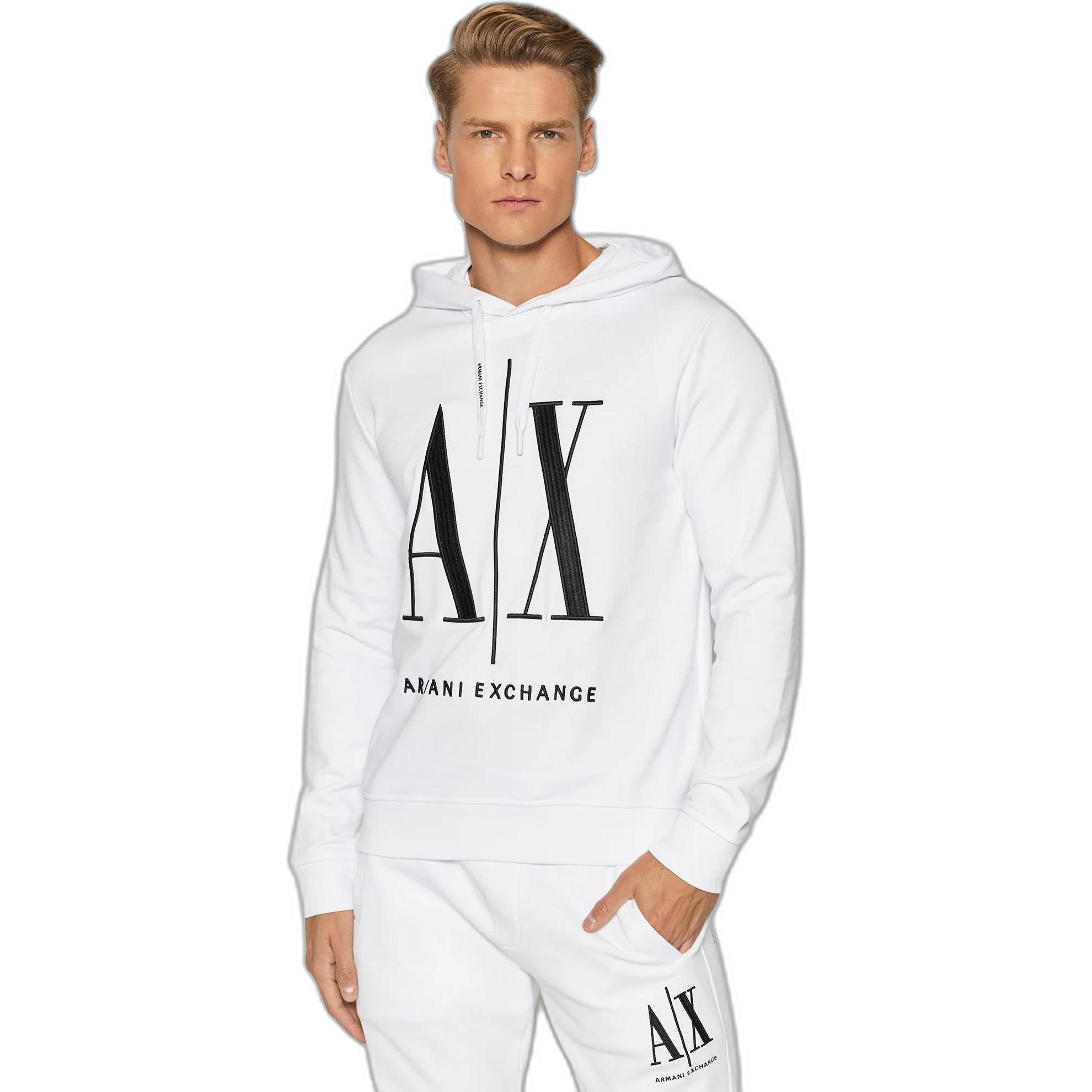 Thumbnail - Armani Exchange, Herren, Pullover, sweatshirt, Weiss, (XL)