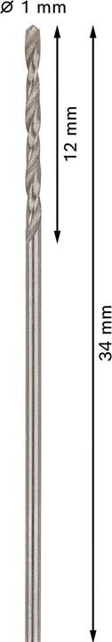 Image du produit Bosch Professional Zubehör Foret hélicoïdal PRO Metal HSS-G, 1 x 12 x 34 mm (1 mm)
