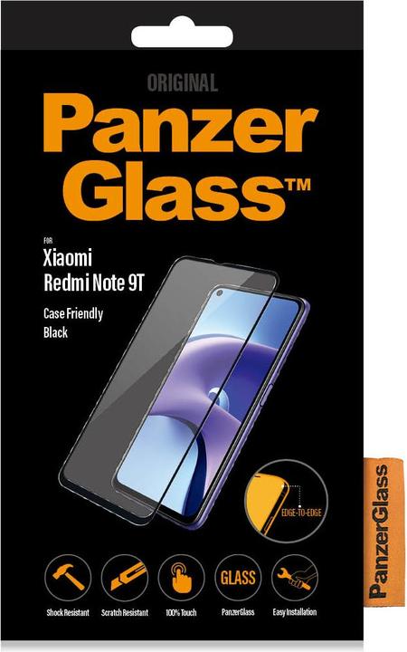 Actual product image PanzerGlass 8038 Xiaomi cell phone screen protector film (1 pcs., Xiaomi Redmi Note 9T)