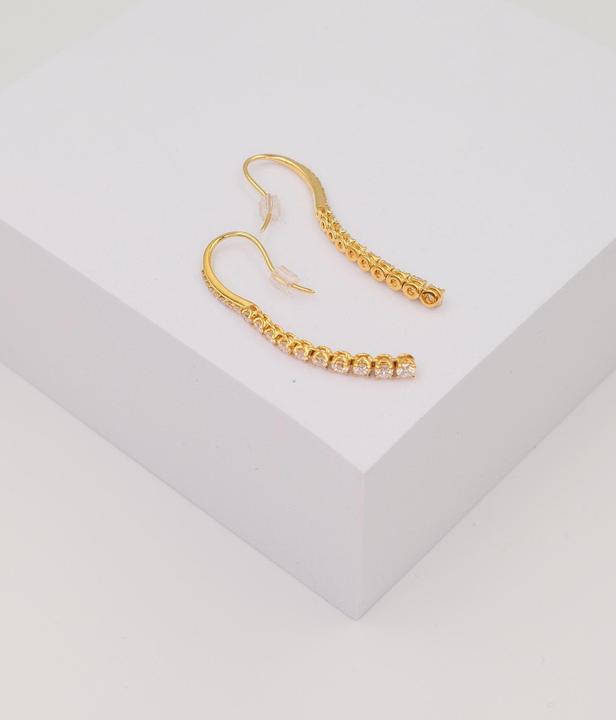 Produktbild Muau Diamantohrhänger (750/18K Gelbgold)