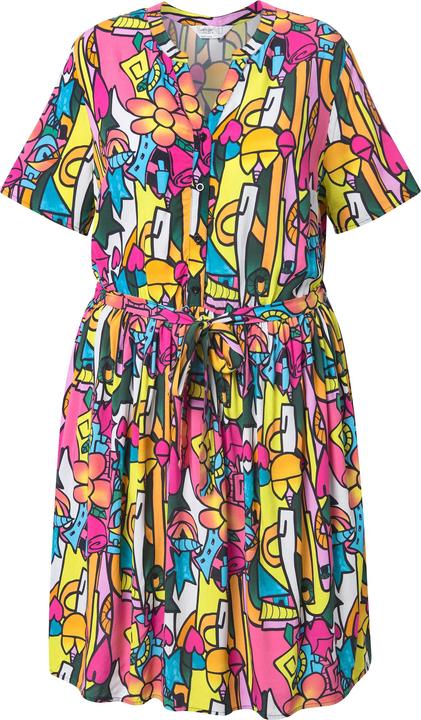 Produktbild Angel of Style Kleid, A-Linie, Alloverdruck, elastische Taille (50)