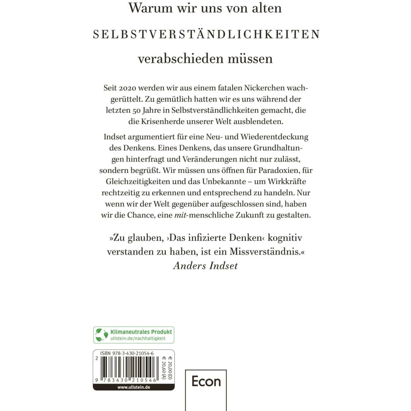 Das infizierte Denken, Sachbücher von Anders Indset