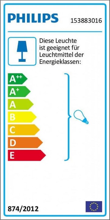 Label énergétique Philips myGarden Creek (900 lm, E27)