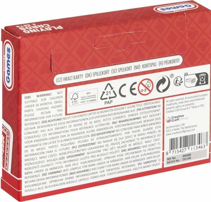 Actual product image Grafix Classic playing cards, 2 sets