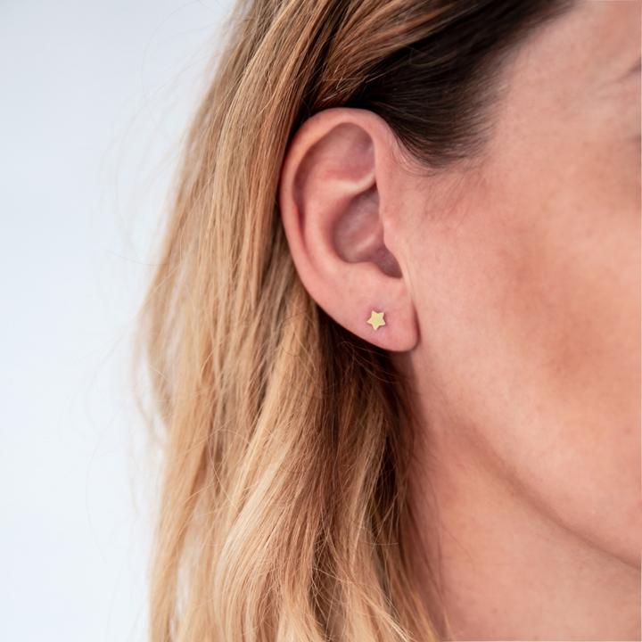 Produktbild Glanzstücke München Damen Stern Sterling Silber gelbgold - 10052 (Sterling Silber)