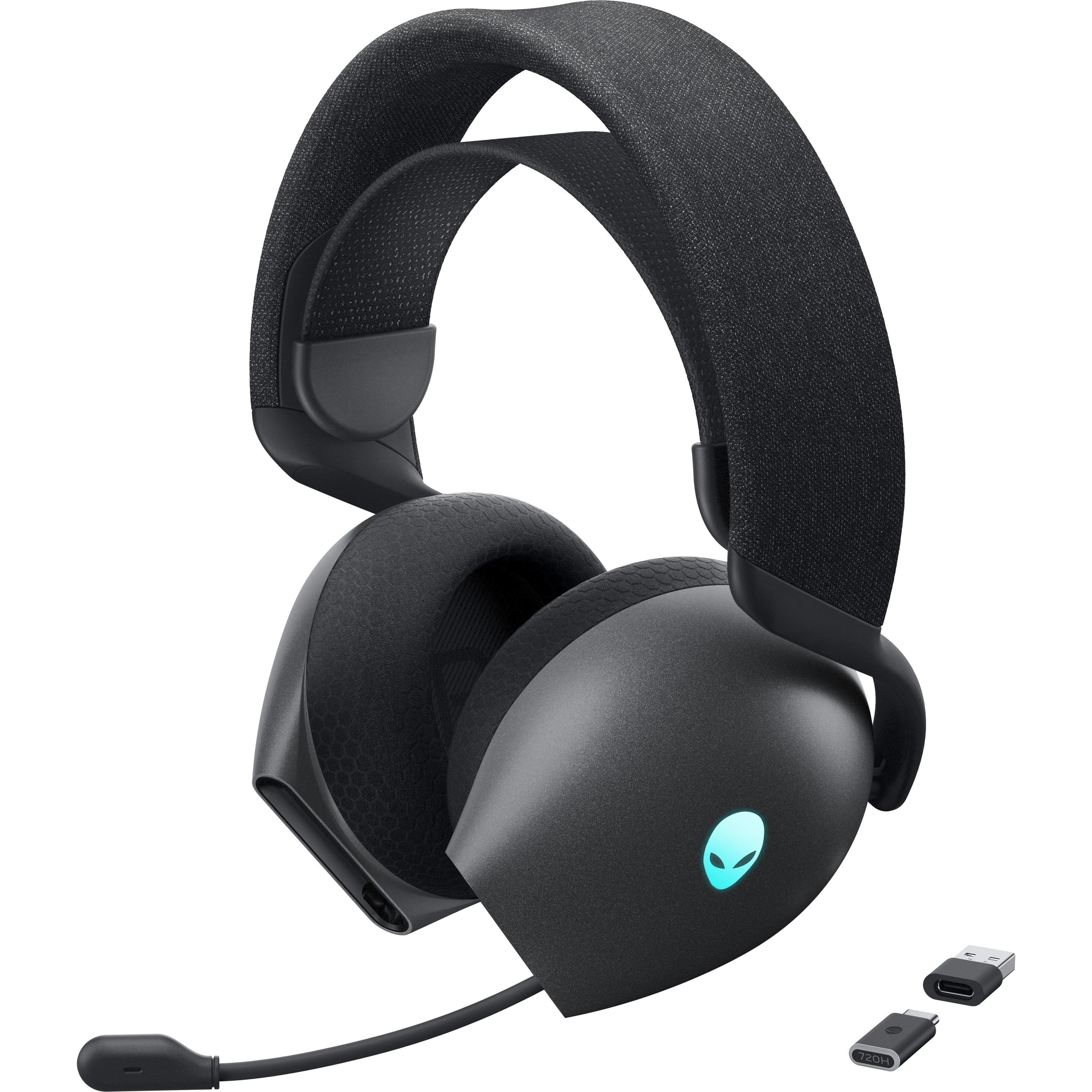 Thumbnail - Alienware Dual Mode Wireless Gaming Head (Kabelgebunden), Gaming Headset, Schwarz