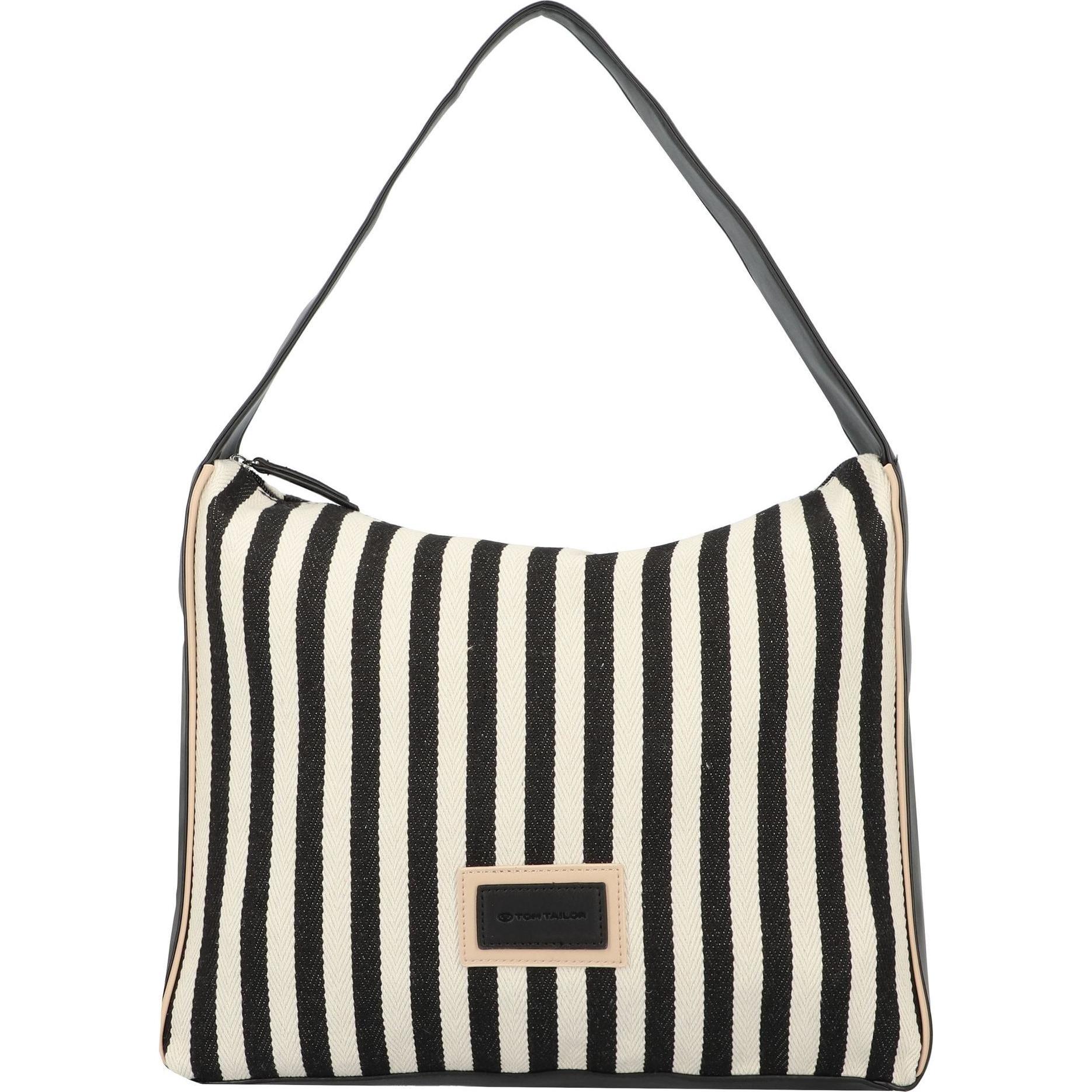 Tom Tailor, Tasche, Malie Shopper Tasche 40 cm, Schwarz, (14 l)