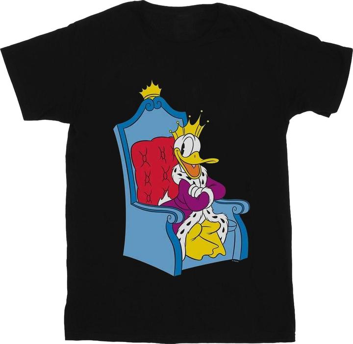 Actual product image Disney Womens/Ladies Donald Duck King Donald Cotton Boyfriend T-Shirt (M)