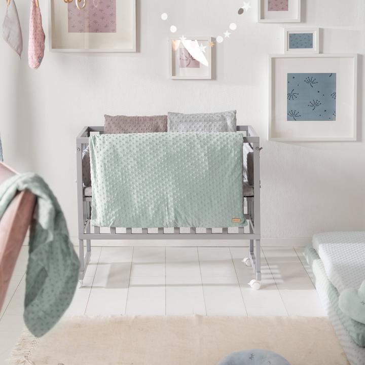 Image du produit Roba Set de berceau 2 pièces Lil Planet frosty green (80 x 80 cm, 35 x 40 cm, 80 x 80 cm)