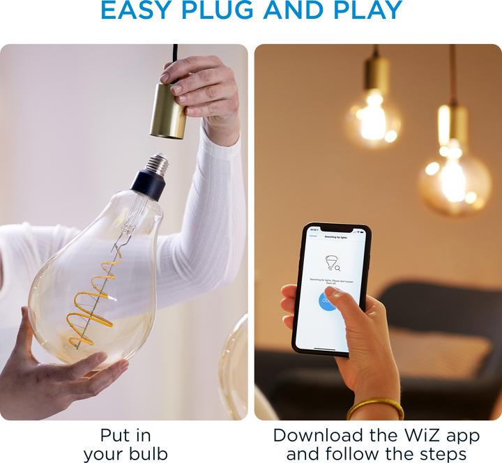 Image du produit WiZ Filament vintage (E27, 6.50 W, 390 lm, 1 x, E)