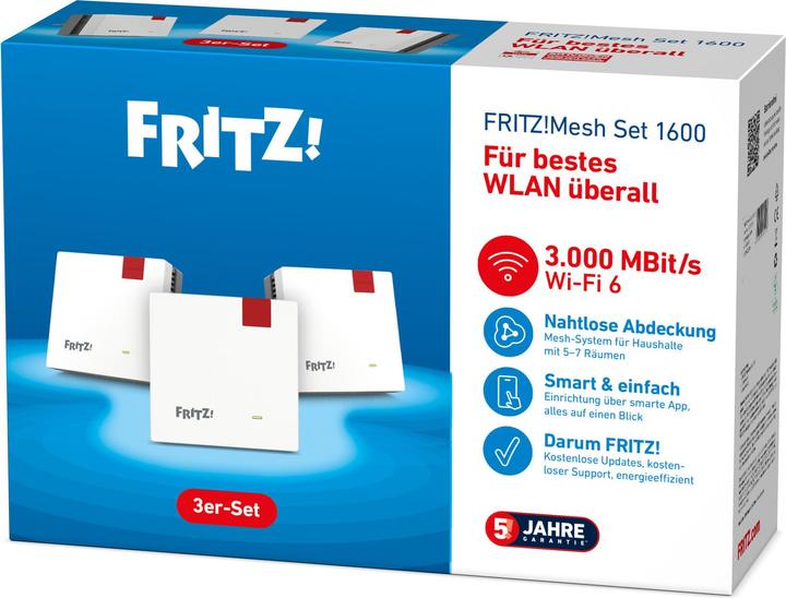 Actual product image FRITZ! MESH SET 1600 3-PACK