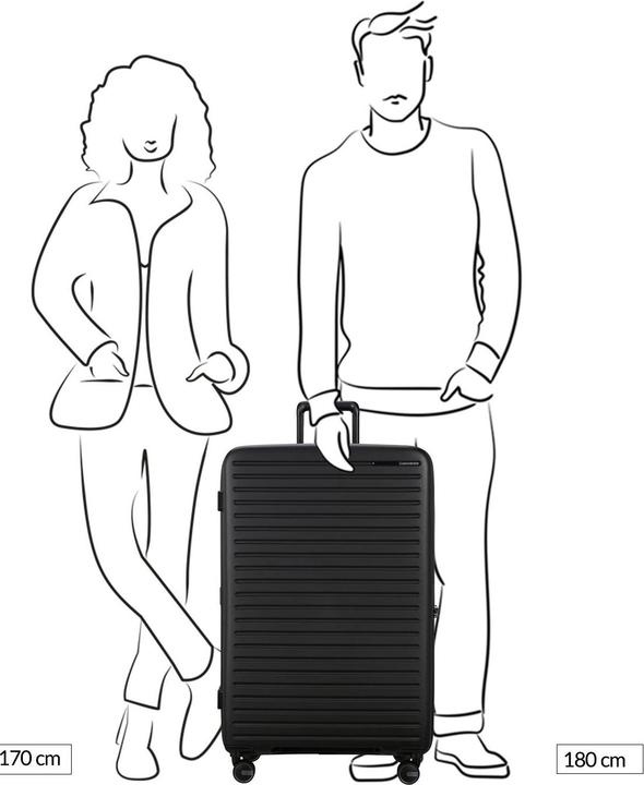 Image du produit Samsonite Restackd Trolley mit 4 Rollen erweiterbar 81cm (126 l)