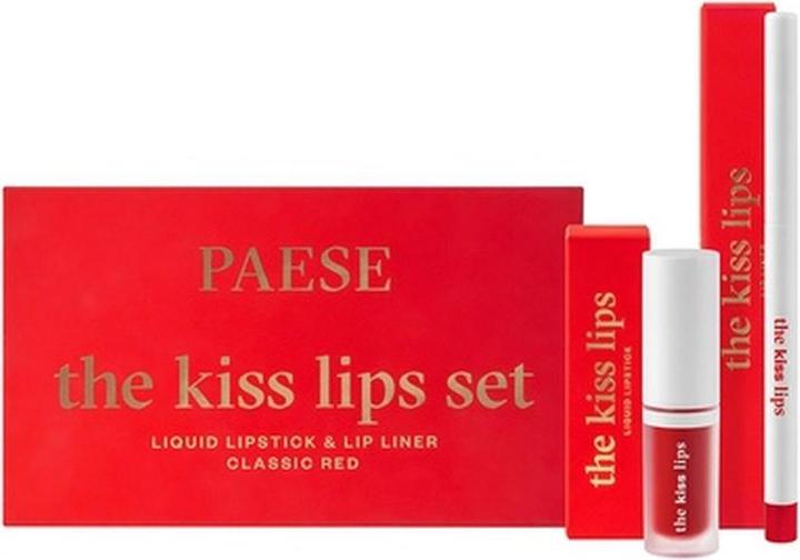 Produktbild Paese Paeseset The Kiss Lips Lippenstift 06 Klassisch Rot - 34ml (06 Classic Red)