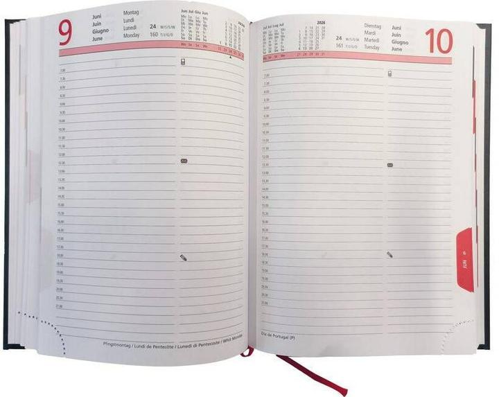 Actual product image Biella Business Agenda Registra (14.5 x 20.5 cm, German)