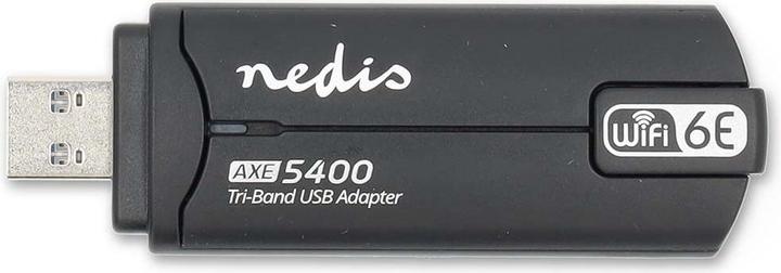 Produktbild Nedis Netzwerk-Dongle | Wi-Fi | AX5400 | 2.4/5/6 GHz (Triple Band) | USB3.0 | Wi-Fi speed total: 540 (USB 3.0)