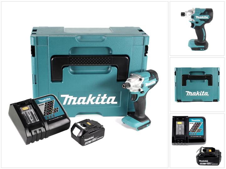Produktbild Makita DTD 156 RM1J Akku Schlagschrauber 18V 155Nm + 1x Akku 4,0Ah + Ladegerät + Makpac