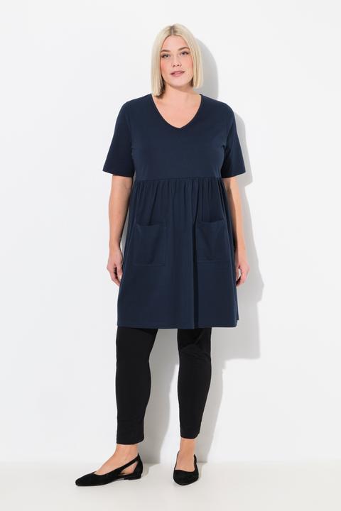 Immagine prodotto Ulla Popken Maglia dal taglio lungo e svasato con cucitura impero, scollo a V e mezze maniche (54)