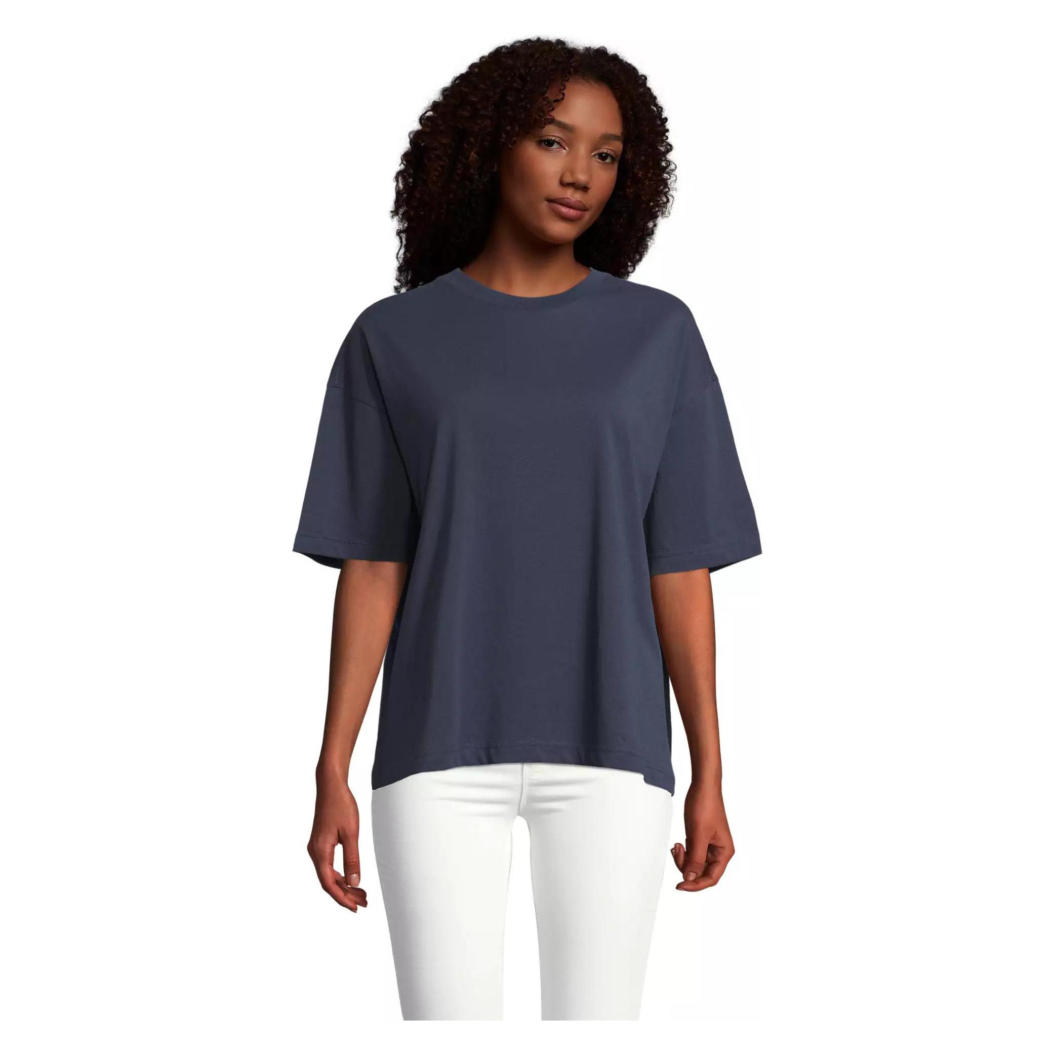 Sol's, Damen, Shirts, Boxy, Blau, (M)